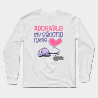 ADORABLE MY SECOND NAME Long Sleeve T-Shirt